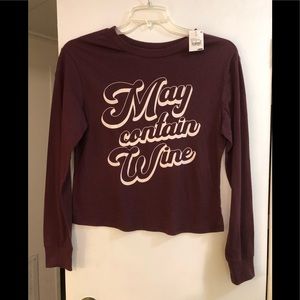 Zoe + Liv long sleeve crop tee shirt!
